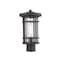 Z-Lite Jordan 1 Light Outdoor Post Mount Fixture, Oil Rubbed Bronze And Clear Seedy 570PHM-ORB - alternate 4
